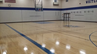 Middle School Gym Floor Refinishing - Photo Number 1