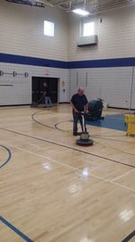 Middle School Gym Floor Refinishing - Photo Number 2