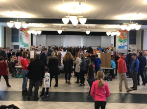 Families attending Learning Fair