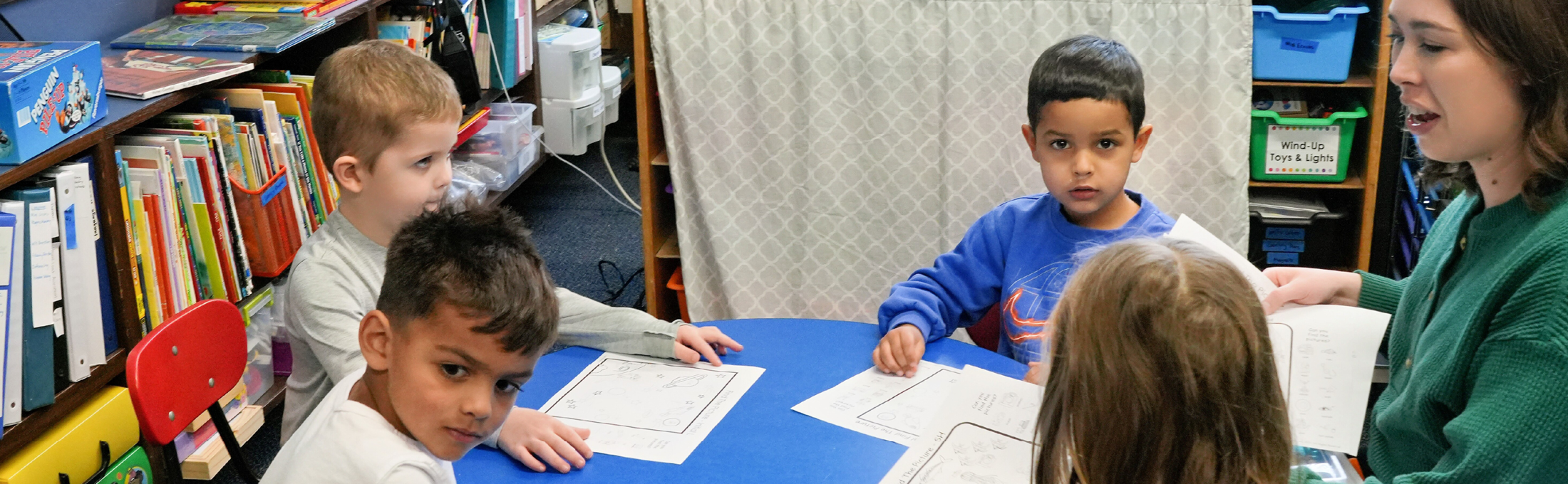 Students working together