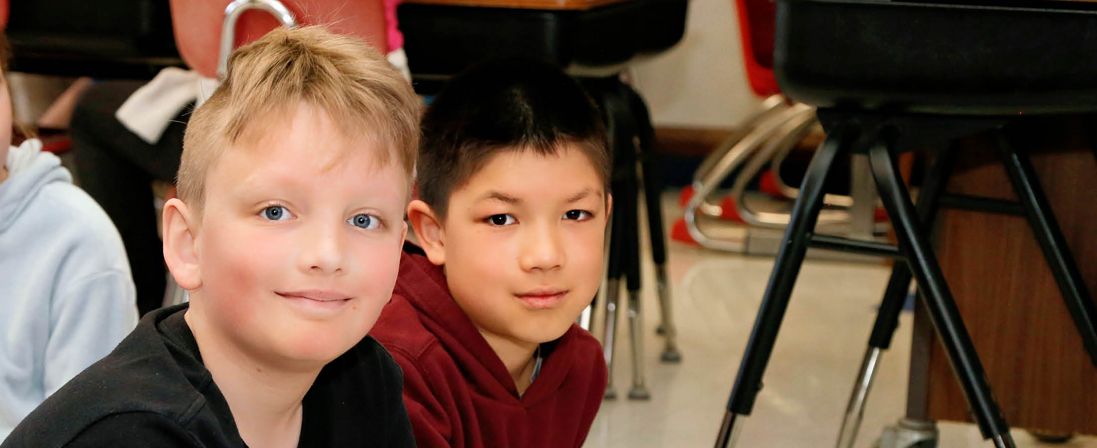 Students working together