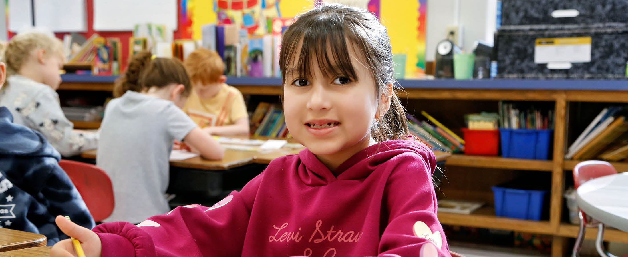 Student smiling