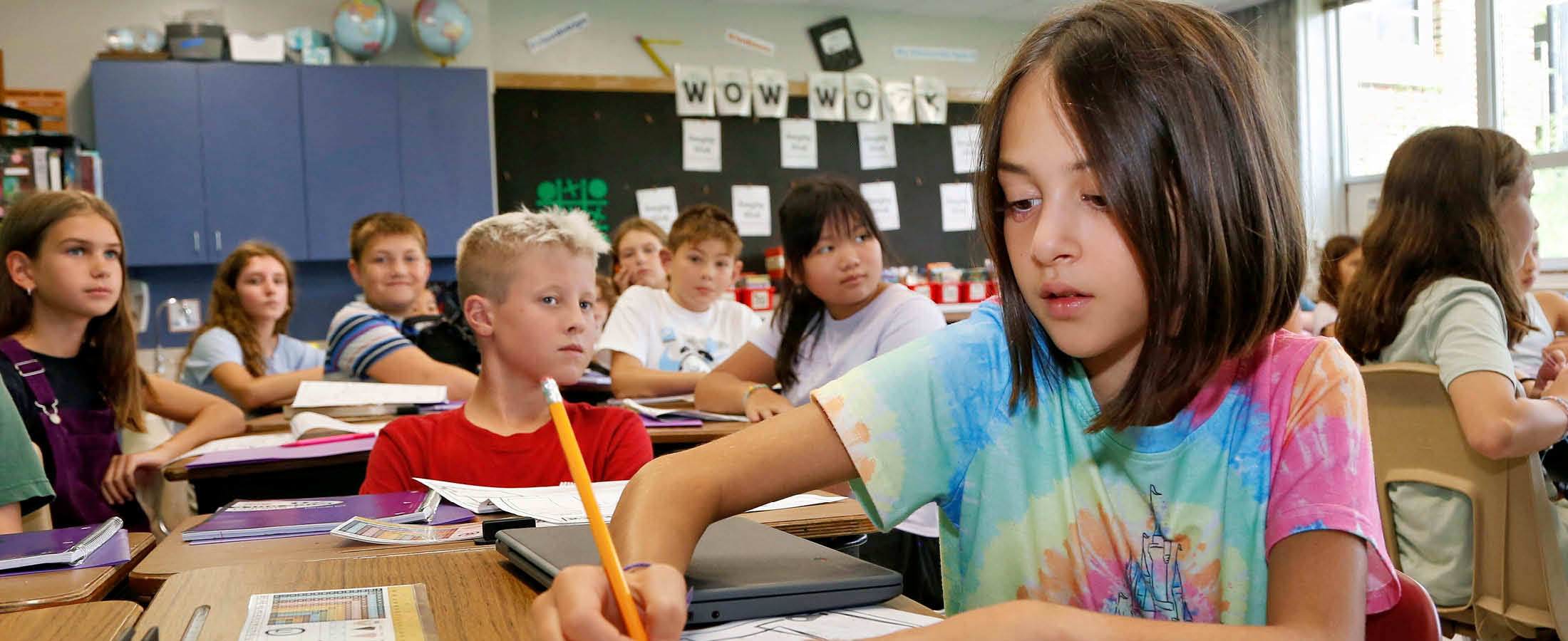 Student writing