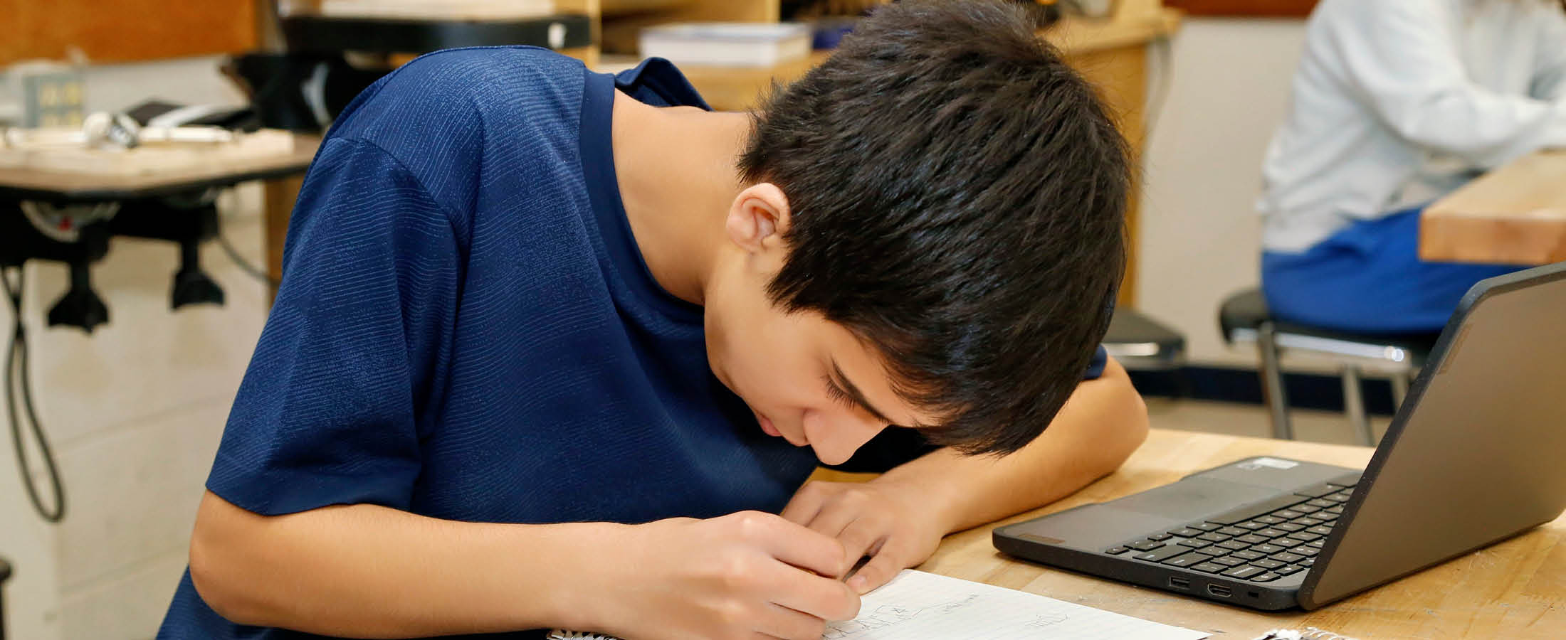 Student writing
