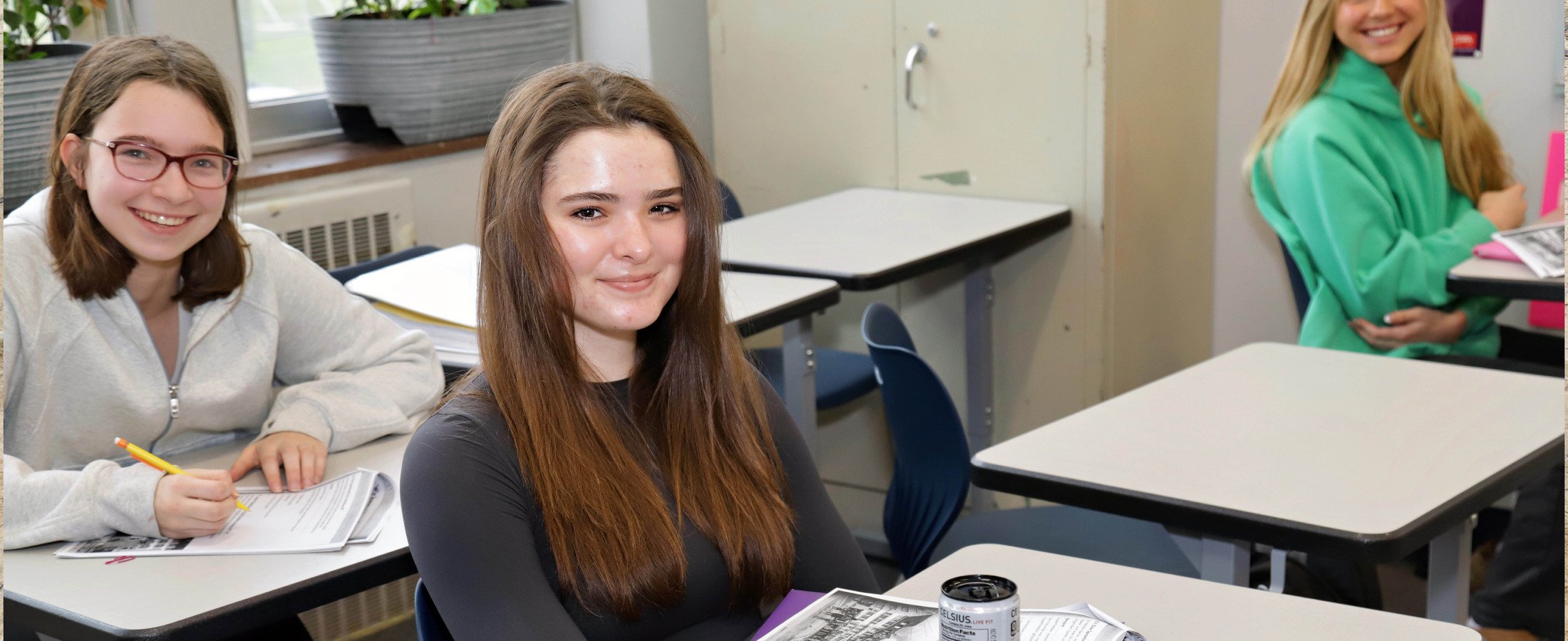Student at desk