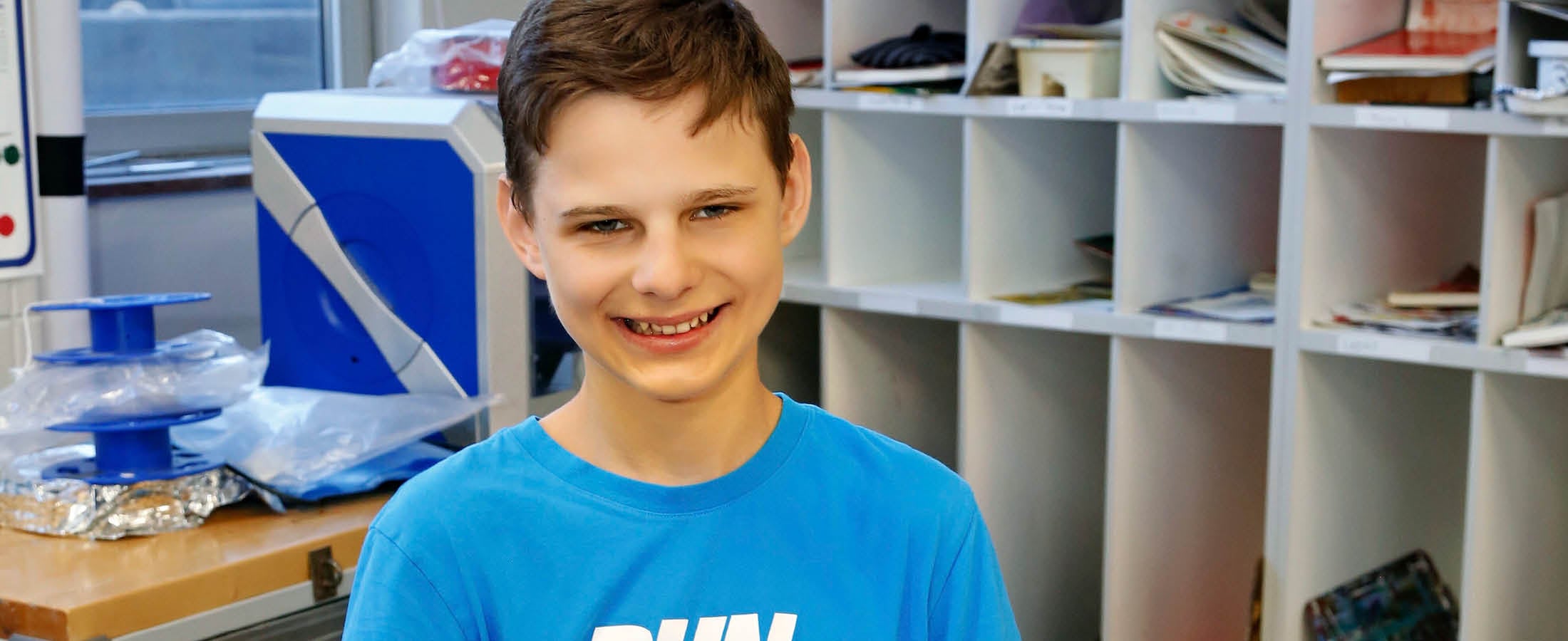 Smiling student
