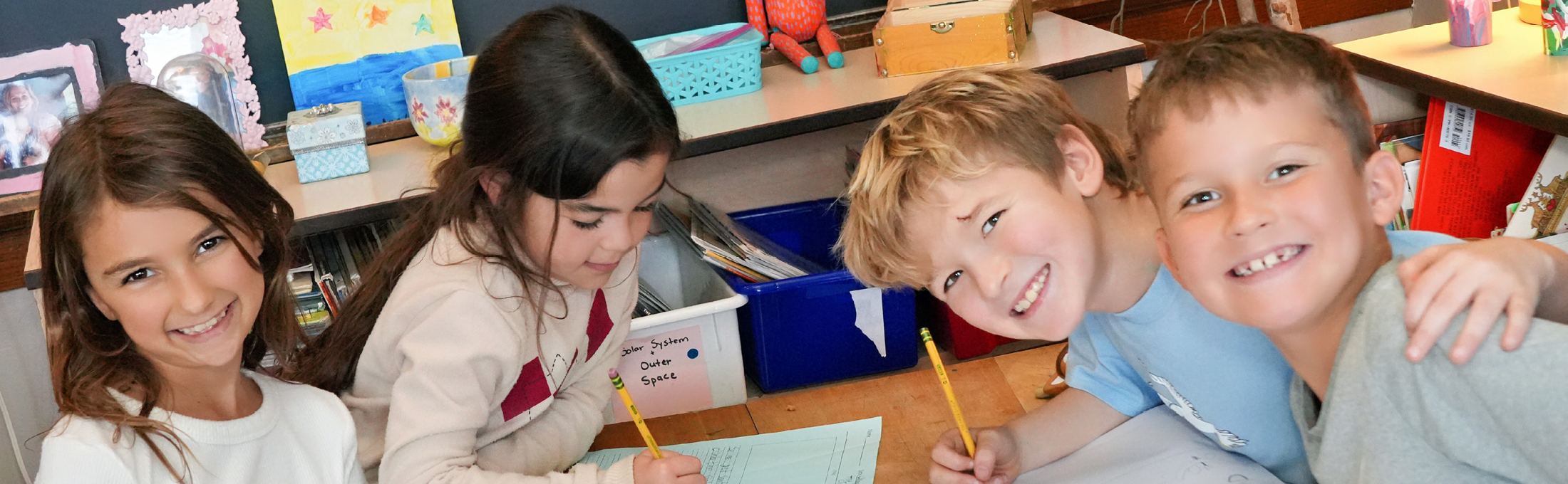 Students working together