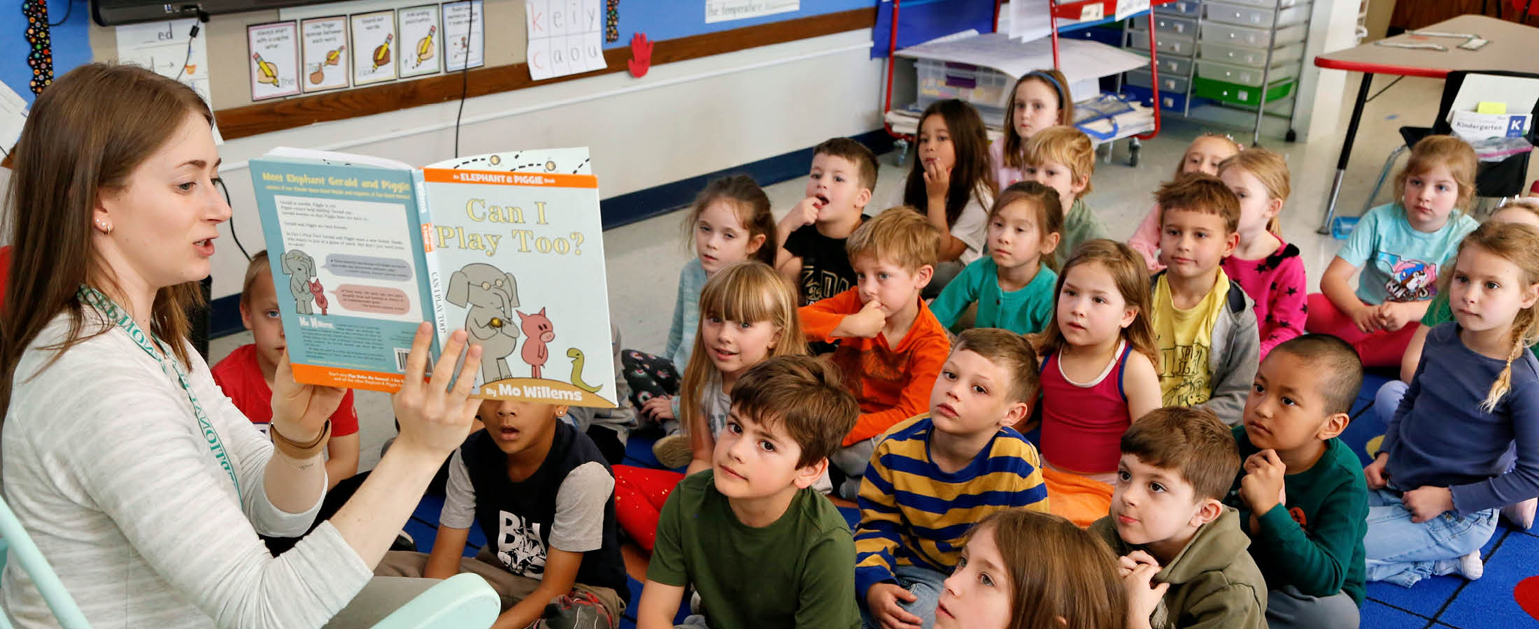 Students listening to teacher