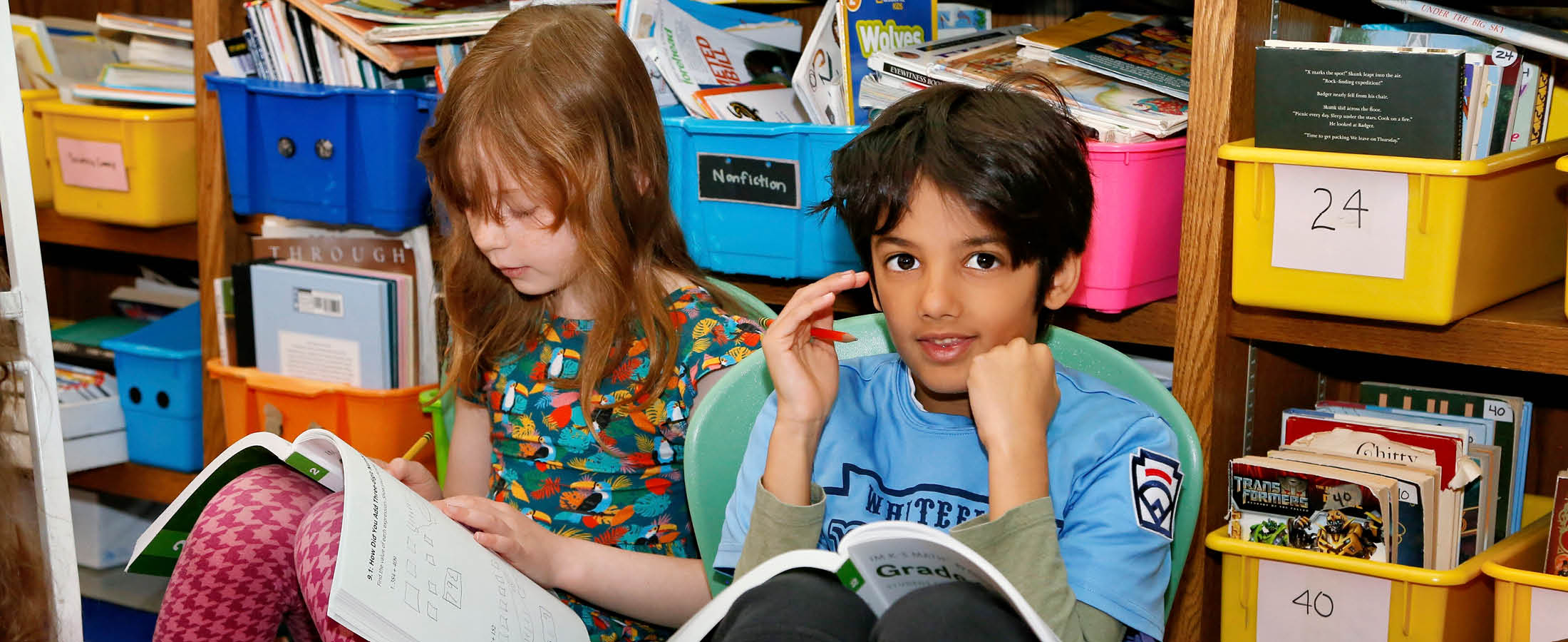 Students reading