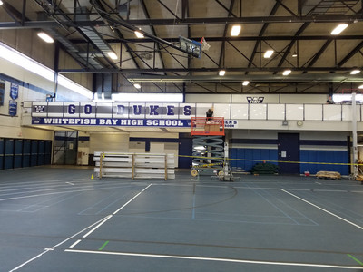 HS Fitness Center Railing Upgrade and Branding - Photo Number 2