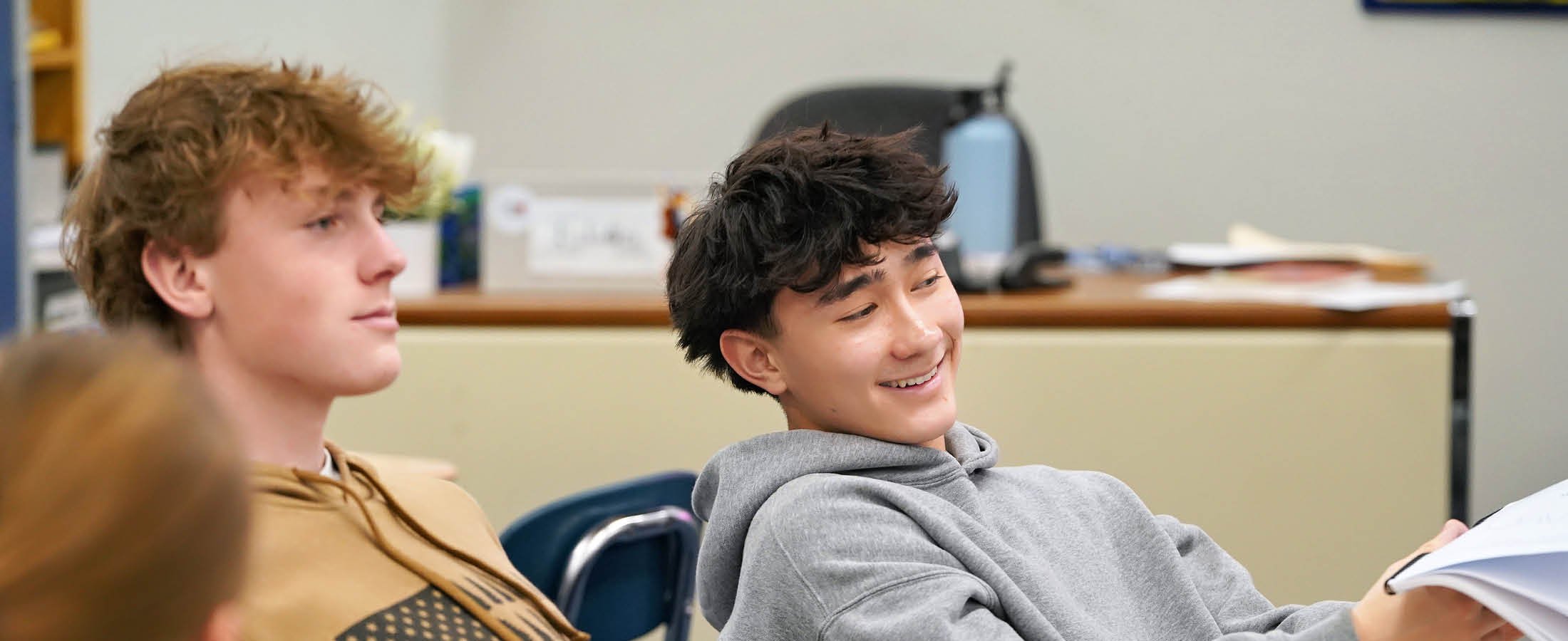 High School students in class