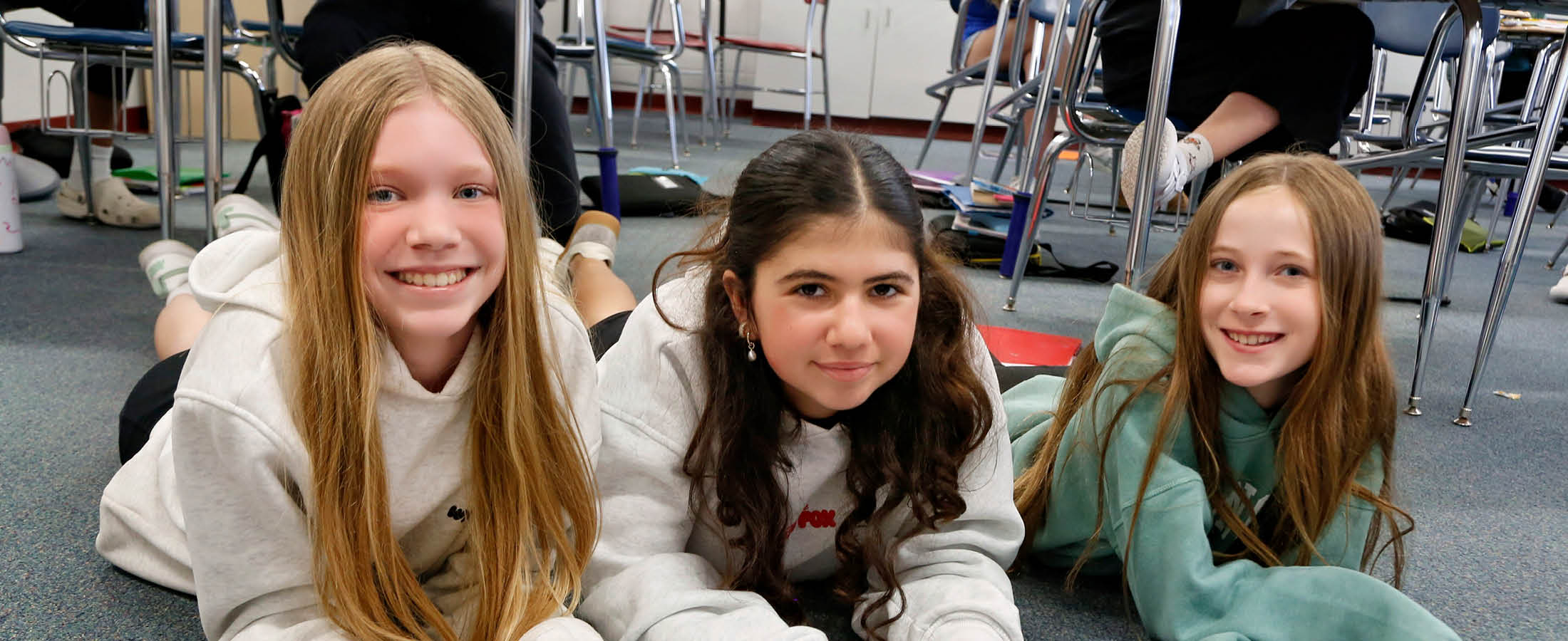 Middle School students in class