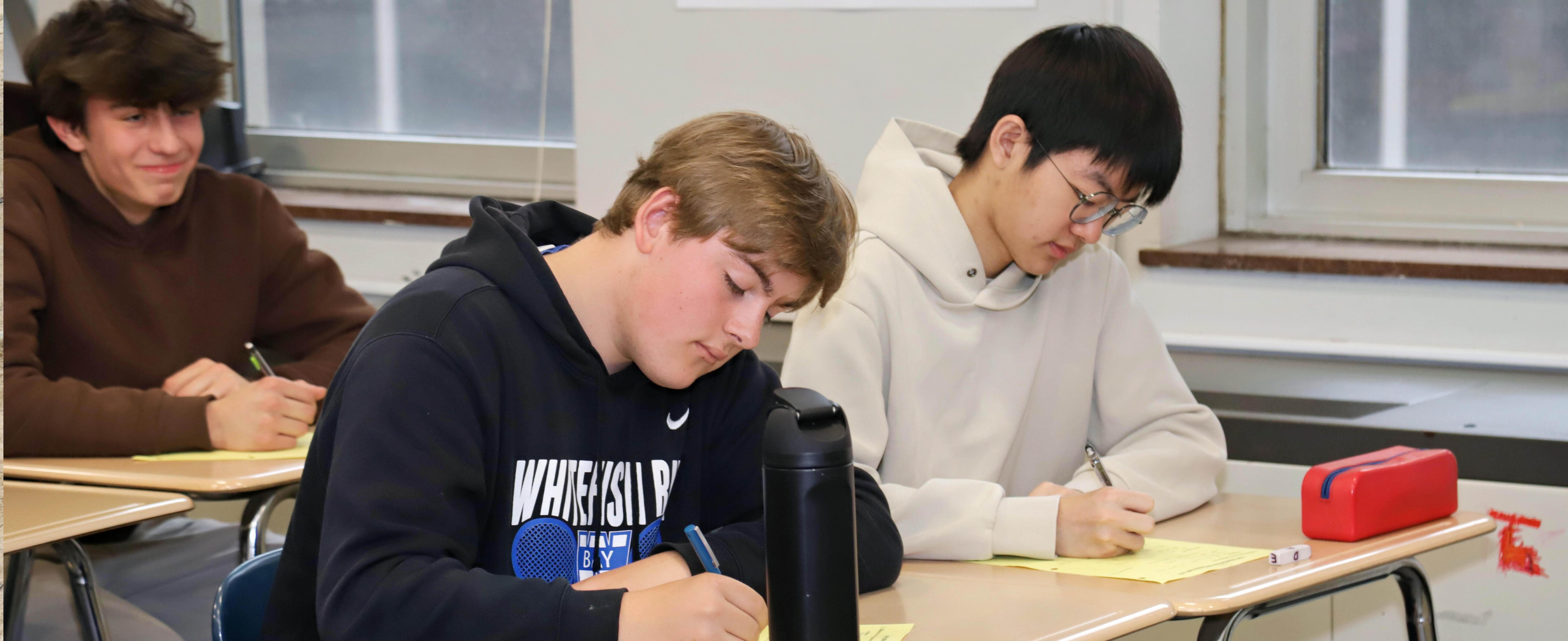 Two students in class