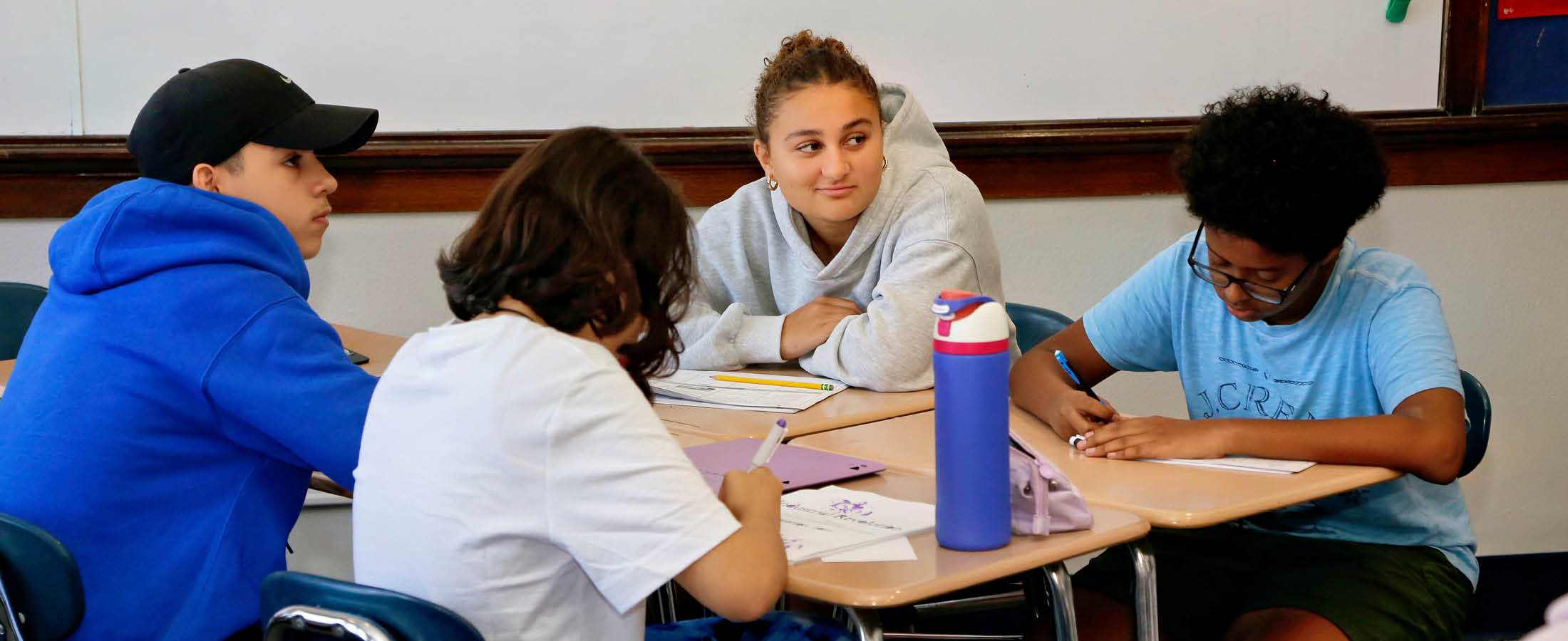 Students at desks