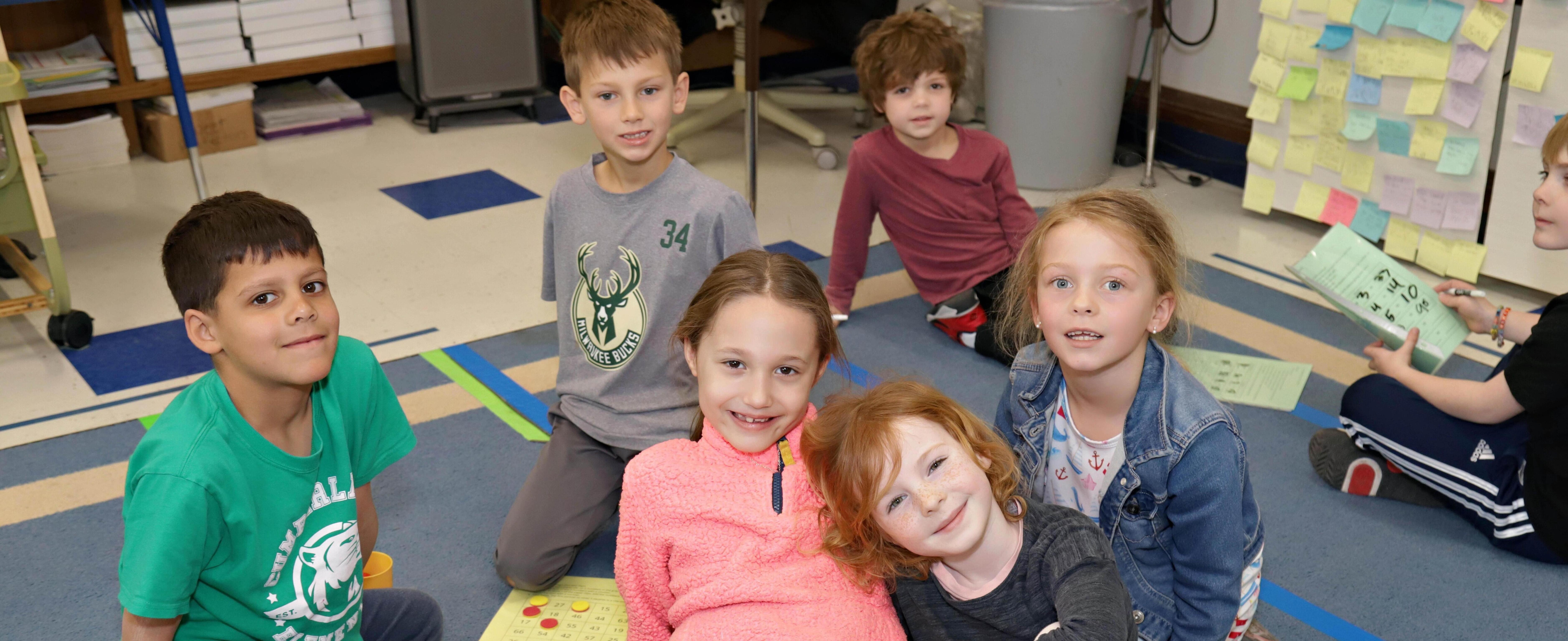 Group of students sitting together