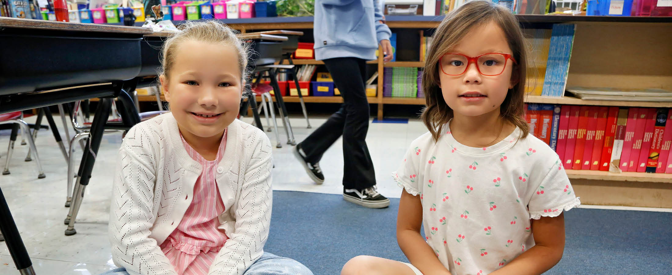 Two smiling students
