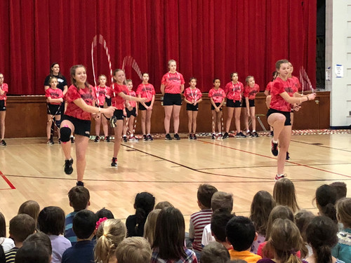 students jump roping