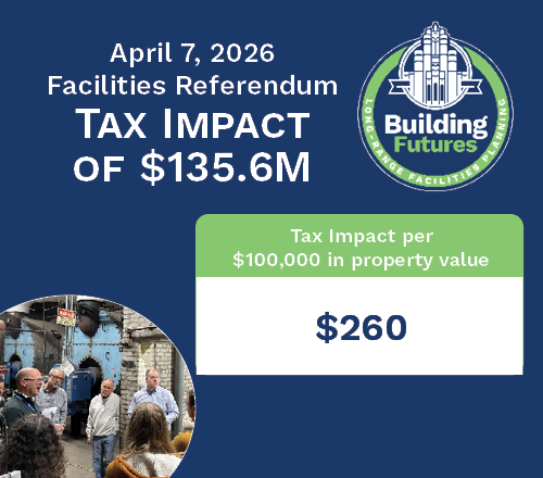 Tax impact per $100,000 in property value is $260
